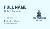 Blue Castle Candle  Business Card