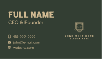 Classical Warrior Lettermark Business Card