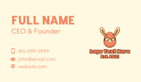 Bunny Rabbit Egg Ninja Business Card