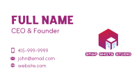 Gradient Polygon Building Business Card