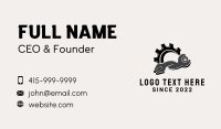 Cog Mechanical Wrench Business Card