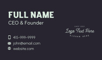 Boutique Stylist Wordmark Business Card