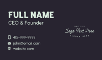 Boutique Stylist Wordmark Business Card Design