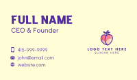 Seductive Erotic Peach Business Card