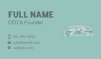 Business Fashion Wordmark Business Card