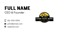 Heavy Construction Excavator  Business Card