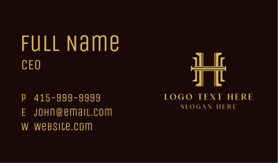 Serif Luxury Classic Business Card