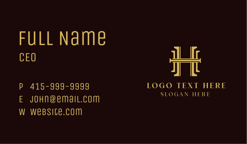Company Business Card example 2