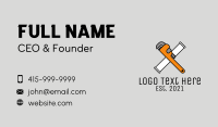 Wrench Handyman Tool  Business Card Design