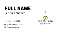 Chandelier Business Card example 4