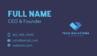 Abstract Tech Diamond Business Card