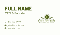 Leaf Foliage Banner Business Card Design