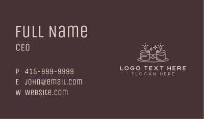 Artisanal Candle Decoration Business Card
