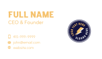 Bolt Business Card example 2