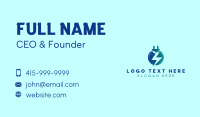 Electric Plug Lightning Business Card Design