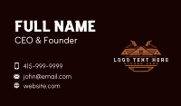 Woodwork Hammer Carpentry Business Card