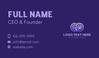 Violet Gradient Infinity Business Card