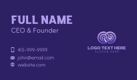 Violet Gradient Infinity Business Card Design