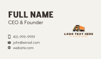 Roadie Shipment Trucking Business Card