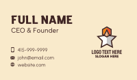 Hexagon Star Medal Business Card