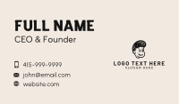 Barber Boy Hairstyle Business Card