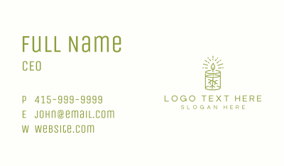 Candle Spa Monoline Business Card