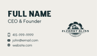 Saw Planer Carpentry Business Card