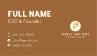 Polynesian Letter P Business Card