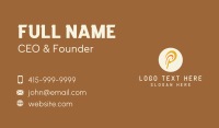 Polynesian Letter P Business Card Design