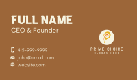 Polynesian Letter P Business Card Image Preview