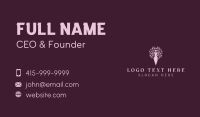 Beauty Woman Tree Business Card Design