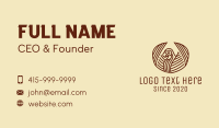 Tribal Flying Bird Business Card