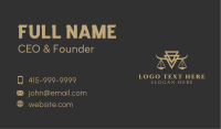 Golden Scale Law Firm Business Card