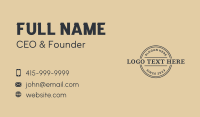 Circle Generic Company Business Card Design