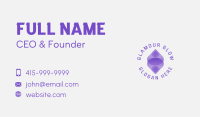 Purple Abstract Startup Business Card Design