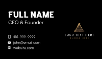 Luxury Finance Pyramid Business Card