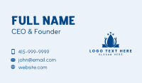 Water Droplet Wrench Business Card