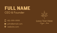 Dry Fall Leaf  Business Card