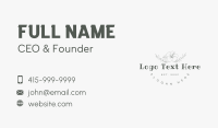 Beauty Lifestyle Wordmark Business Card Design