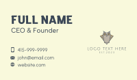 Grey Owl Mascot  Business Card Design