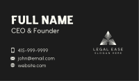 Industrial Geometric Pyramid Business Card