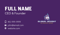 Unicorn Gaming Streamer Business Card