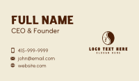 Coffee Bean Face  Business Card