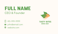 Vegan Taco Snack Business Card Design