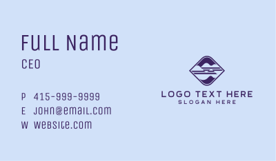 Professional Wave Tech Business Business Card