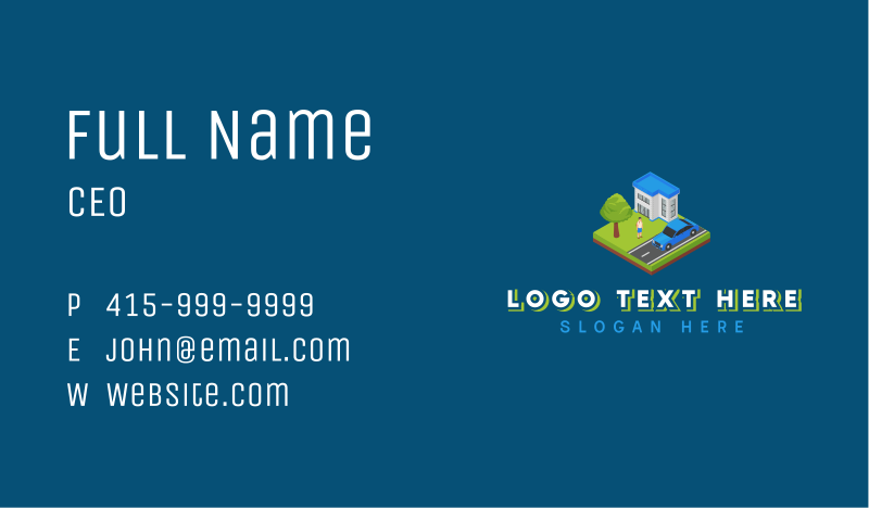 Real Estate Business Card example 2