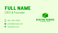 3D Green Construction Block Business Card Image Preview