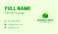 3D Green Construction Block Business Card Image Preview