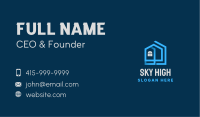 Blue Residential House Business Card
