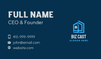 Blue Residential House Business Card